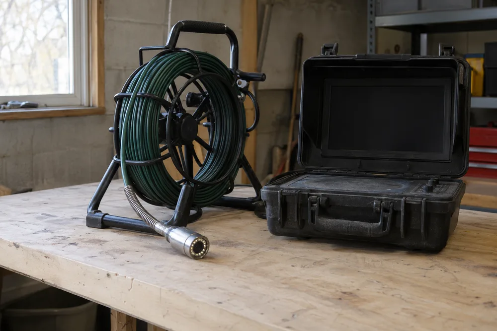 Connected inspection camera and push-rod equipment